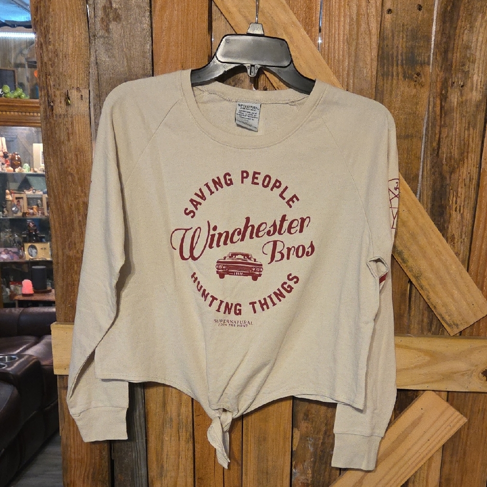 Winchester Bros Beige Long Sleeve Top